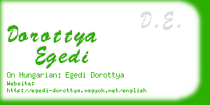dorottya egedi business card
